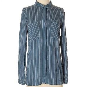 Y.A.S. Fast Stripe Shirt in Blue Stripe
